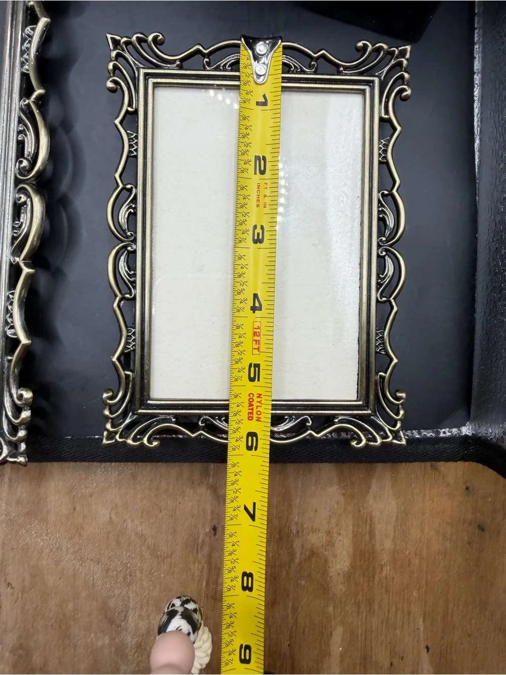 Vintage Ornate Brass Tone Picture Frame Set of 3 Victorian Style